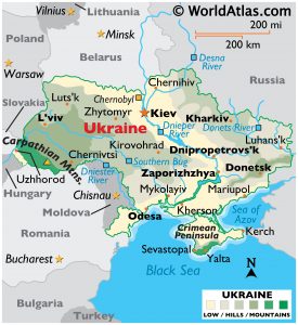 Political Map of Ukraine - from WorldAtlas.com