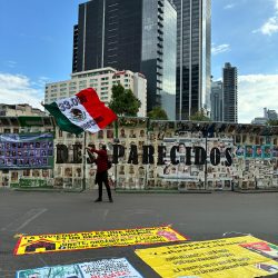 Desapardcidos - Disappeared poster wall showing people missing in Mexico in Mexico City during June of 2026